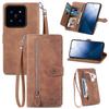 Adecuado para Funda de Cuero para Teléfono Plegable Xiaomi 17 Material con Textura de Piel PU Grabada Funda Protectora K80 con Soporte para Tarjetas F8 Redmi 15C