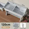 Fregadero de lavandería de piedra de cuarzo con tabla de lavar para uso interior y exterior, adecuado para patios de villas en planta baja y lavaderos de áticos, fregadero y lavabo integrados
