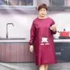 Bata de Usar al Revés, Delantal Impermeable y a Prueba de Aceite de Manga Larga, Ropa Protectora para Cocina Casera, Ropa de Trabajo para Hombres y Mujeres, Resistente a las Manchas y Ligera