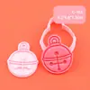 Molde para Galletas Temático Navideño Dibujo Animado Regalo de Navidad Galleta Artificial Prensado Estéreo 3D Herramienta de Horneado para Fondant