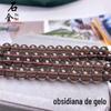 Obsidiana de Gelo Natural Grau 7A, Contas Soltas de Obsidiana de Gelo Purificadora, Obsidiana Vítrea Atacado
