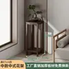 Prateleira de Flores de Madeira Maciça Chinesa para Sala de Estar de Chão Nova 2025 Prateleira de Flores Interna Multicamadas Suporte para Flores Rack de Armazenamento