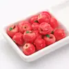 Manzana Pequeña Simulada Mini Estéreo Fruta Miniatura Comida Juguete Adornos Hechos a Mano Material DIY Adornos Joyería Pequeños Accesorios