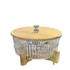Prato de frutas de alta qualidade Prato de frutas de pé alto Enfeites de mesa de centro para sala de estar Prato de doces com lanches leves e luxuosos de alta qualidade