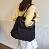 Bolso de Mano Estilo Coreano Ropa de Trabajo Casual Bolso de Hombro Bolso Grande para Mujer Ins Nueva Moda Bolso Cruzado de Lona