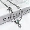 Collar de Piedra Lunar para Mujer 2026 Nuevo Estilo Popular Único Nicho de Lujo Ligero Diseño de Moda Cadena para Clavícula Versátil Accesorio
