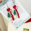Colgante Original para Teléfono Móvil de Navidad, Lindo Colgante de Bolsa de Papá Noel, Cadena Colgante para Llavero de Árbol de Navidad de Copo de Nieve