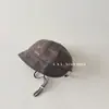 Sombrero de Sol para Bebé para Primavera y Otoño, Sombrero de Pescador con Bordado de Pony para Protección Solar para Bebés de 3-6 Meses, Sombrero de Cubo de Moda para Bebé 9