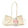Bolso de hombro casual de moda vintage con estampado de leopardo simple para otoño/invierno nuevo 2026, bolso baguette de axila moderno y elegante