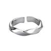 Anillo Infinito Mobius para Hombre Anillo Abierto de Personalidad para Hombre Moderno Anillo de Dedo Único de Estilo Frío Simple y a la Moda