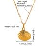 Collar con colgante de lágrima de Amazon, collar de semilla de melón, chapado en cobre, cadena de oro real de 18 quilates, gargantilla minimalista de metal