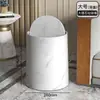 Cesta de Papel de Venta Directa con Doble Juego de Cubos de Basura Domésticos de Gran Capacidad, Nuevo Estilo Diseño Retro Madera para Cocina y Sala de Estar