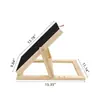 Tabla de Rascar de Madera para Mascotas con Comedero, Rascador Creativo Ajustable para Uñas de Perro, Estructura de Escalada para Perros de Madera Maciza