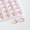 Moda Nuevo Rosa Aurora Espalda Puntiaguda Joyería de Pedrería, Lujo Ligero Corazón Inclinado Octagonal Pegatinas para Uñas de Pedrería Venta al por Mayor Uñas Rubor
