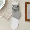 Calcetines tipo ballet que cubren el pie con volantes y malla, transpirables, delgados estilo verano, uniforme JK, adelgazantes, calcetines de medio dedo para usar afuera