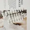 Manicura de Moda Nude Blanco Fresco, Parches para Uñas Delicados con Ondulaciones, Uñas Portátiles de Venta Caliente Transfronteriza con Atmósfera Elegante