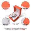 Caja de Relojes Plegable Redonda de PU Caja de Relojes Universal Simple Caja de Empaque de Relojes de Cuero con Sentido Avanzado Logo Impreso