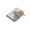 Nueva Cartera Corta de Mujer con Parches Florales de PU, Bolso de Estilo Fresco con Cierre de Flor, Portatarjetas, Billetera con Cierre de Cremallera