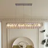 Nuevo candelabro de cristal de lujo para salas de estar, vestíbulos y comedores de alta gama, moderno y simple, elegante, popular para dormitorios principales