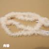 Tira de plumas planas de color directo de fábrica Tira de lana de pavo materiales de decoración manualidades regalo de Navidad DIY