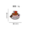 Broche Creativo Nueva Serie de Café Lindo Estilo Japonés Dibujos Animados Insignia de Metal Pin de Decoración para Bolsos Ropa Accesorios