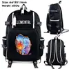 Crazy Element City Mochila Escolar de Estudiante de Anime Elemental Mochila con Carga USB Mochila con Estampado de Dibujos Animados
