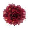 Rollo de lunares florales de alto brillo de 10 cm, adornos de mascota de gasa de lunares, tocado de flor para niños, flor, 32 colores en stock