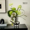Arranjos Florais de Plantas Verdes Simuladas, Exposições Florais de Mesa, Decorações de Flores Artificiais de Alto Padrão para Recepções de Hotel, Buquês de Mesa