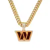 Collar con Colgante de Letra W en Inglés Estilo Hip-Hop para Hombre, Nuevo Estilo Transfronterizo Europeo y Americano, Personalizado con Goteo de Aceite