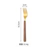 Nuevo 430 imitación madera creativa estilo japonés mango de clip grande acero inoxidable cubertería occidental cuchillo tenedor cuchara cuchillo para bistec traje de 5 componentes