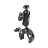 Soporte Fijo para Teléfono de Motocicleta Gopro Disparo en Montaje a Prueba de Golpes Abrazadera de Bicicleta Ajustable Abrazadera Fuerte de Metal Universal