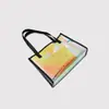 Fabricante Recomenda Bolsa Carteiro Personalizada Nova de PVC, Sacola de Compras da Moda em TPU com Laser, Sacola de Presente Colorida de PVC