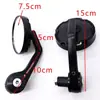 Espejo de mano modificado para motocicleta espejo redondo para scooter eléctrico espejo auxiliar de marcha atrás espejo retrovisor reflectante convexo personalizado