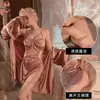 Pijama Sexy Kameixue com Recortes Laterais, Design Vazado, Estilo Puro Desejo, Retrô Francês, Charme Sutil, Camisola para Casa para Mulheres 1919