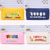 Bolsa para lápices de doble capa de tela Oxford de alta calidad y resistente a las manchas para papelería, bolsa para lápices de estudiante de primaria, almacenamiento simple, logotipo impreso