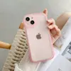 Nueva Chica Gordita para Apple 15promax Ojos Grandes TPU Simple Color Sólido Transparente 7 Funda Suave 11 Funda para Teléfono Móvil