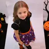 Versátil éxito transfronterizo para niñas Halloween Falda Tutú Infantil Negra y Morada Clásica Esqueleto Falda Abullonada 22
