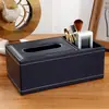 Caixa de Lenços de Luxo Personalizada para Mesa de Centro da Sala de Estar, Porta-Lenços de Couro para Casa, Hotel, Restaurante, com Logotipo