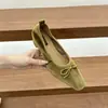 Zapatos de Salón Mary Jane de Estilo Francés Nuevo 2026 con Lazo, Boca Baja, Suela Suave, Versátiles, Cuadrados, Estilo Coreano, Zapatos de Ballet, Zapatos para Conducir