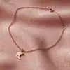 Pulseira com Charme de Lua de Textura da Moda Amazon Transfronteiriça Pedra de Nascimento Joia da Moda Presente de Aniversário de Verão para Meninas
