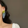 ¡Tan hermoso! Pendientes de Cascada con Borla Azul, Estilo Nuevo que Realza el Blanco, Pendientes Dulces y Exagerados para Mujer