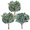 Plantas en Maceta de Escritorio, Plantas Verdes Artificiales, Flores Falsas, Decoración de Bonsái en Lata de Leche de Estaño, Flores Artificiales de Plástico Realistas de Alta Calidad