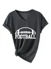 Amazon eBay Estação Independente Confortável Fashion Personalizada Feminina Futebol Rugby Gola V Manga Curta Camiseta Camada Base