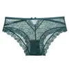 Roupa Íntima Macia Confortável de Luxo Transfronteiriça Calcinhas de Renda Sexy Femininas Eróticas Vazadas com Laço Respiráveis