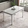 Mesa y Sillas de Comedor Modernas de Cristal Templado Juego para Apartamento Pequeño Mesa de Comedor para el Hogar Restaurante de Servicio Rápido Habitación de Alquiler Mesa de Restaurante