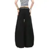 Pantalones deportivos OREETA de alta calle americanos con estampado desgastado, dobladillo curvo, para hombre y mujer, diseño holgado de pierna ancha, pantalones de baile jazz
