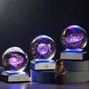 Dia dos Namorados Bola de Cristal Brilhante Criativa Luz Noturna Sistema Solar Enfeites de Quarto para Namorada e Colega de Classe Presente de Aniversário