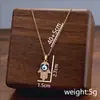 Comercio Exterior de Amazon Venta Caliente Collar de Acero de Titanio Temperamento Femenino Circonita Microincrustada Personalidad Cadena para Clavícula de Alto Sentido Colección Joyería