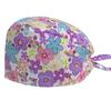 Gorro Quirúrgico Estampado Algodón Puro Ajustable con Botón con Banda Absorbente de Sudor Color Sólido Gorro de Sala de Operaciones para Doctor Gorro de Enfermera UCI
