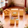 Paisaje Micro de Muebles Simulados, Estilo Antiguo y Muebles Elegantes, Mecedora, Adornos de Pantalla, Accesorios de Mesa y Silla, Paisajismo de Casa de Muñecas